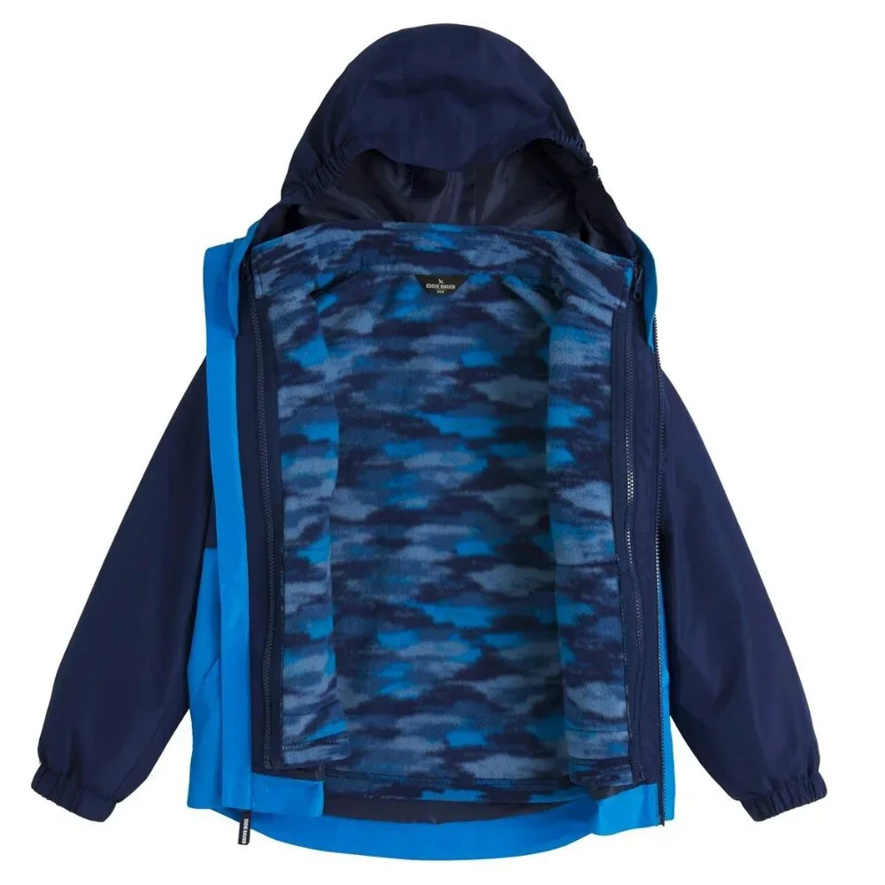 Eddie Bauer Youth 3-in-1 Jacket : Inner‎ Fleece Liner Water Resistant